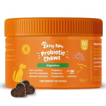 Zesty Paws Probiotic Chews, z dynią - 2 x 50 tabletek do żucia