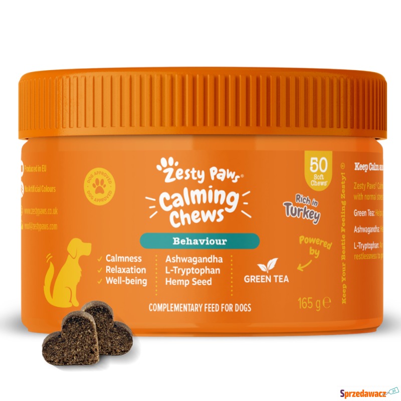 Zesty Paws Calming Chews, z indykiem - 2 x 50... - Akcesoria dla psów - Konin