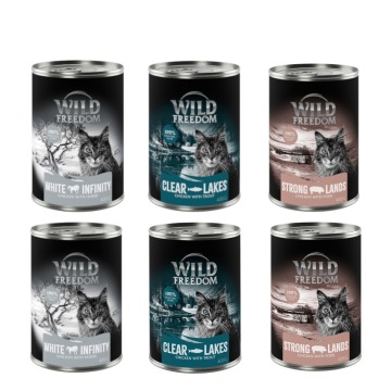 Korzystny pakiet Wild Freedom Adult, 12 x 400 g - bez zbóż - Pakiet mieszany III (pstrąg, wieprzowin
