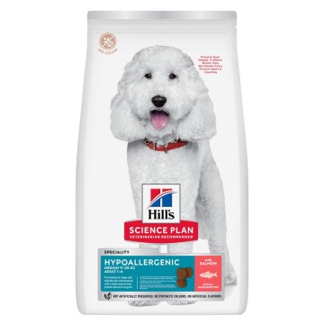 Hill's Science Plan Hypoallergenic Adult Medium, łosoś - 2 x 2,5 kg