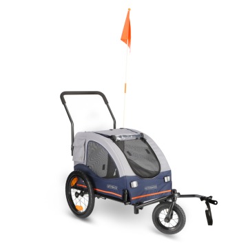 HAFENBANDE Przyczepka rowerowa Cabby M z dwoma sprzęgami - Dł. x szer. x wys.: 125 x 67 x 105 cm / d