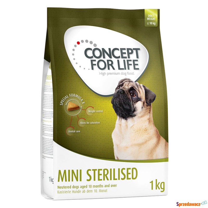 Concept for Life Mini Sterilised - 4 x 1 kg - Karmy dla psów - Gdynia
