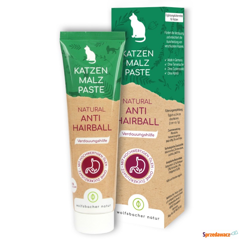 Wolfsbacher Natur Anti-Hairball Paste - 100 g - Przysmaki dla kotów - Runowo