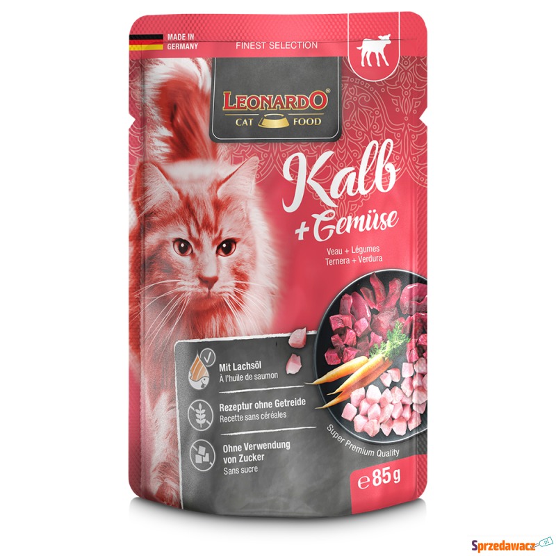 Leonardo Finest Selection, 16 x 85 g - Cielęcina... - Karmy dla kotów - Tarnowskie Góry