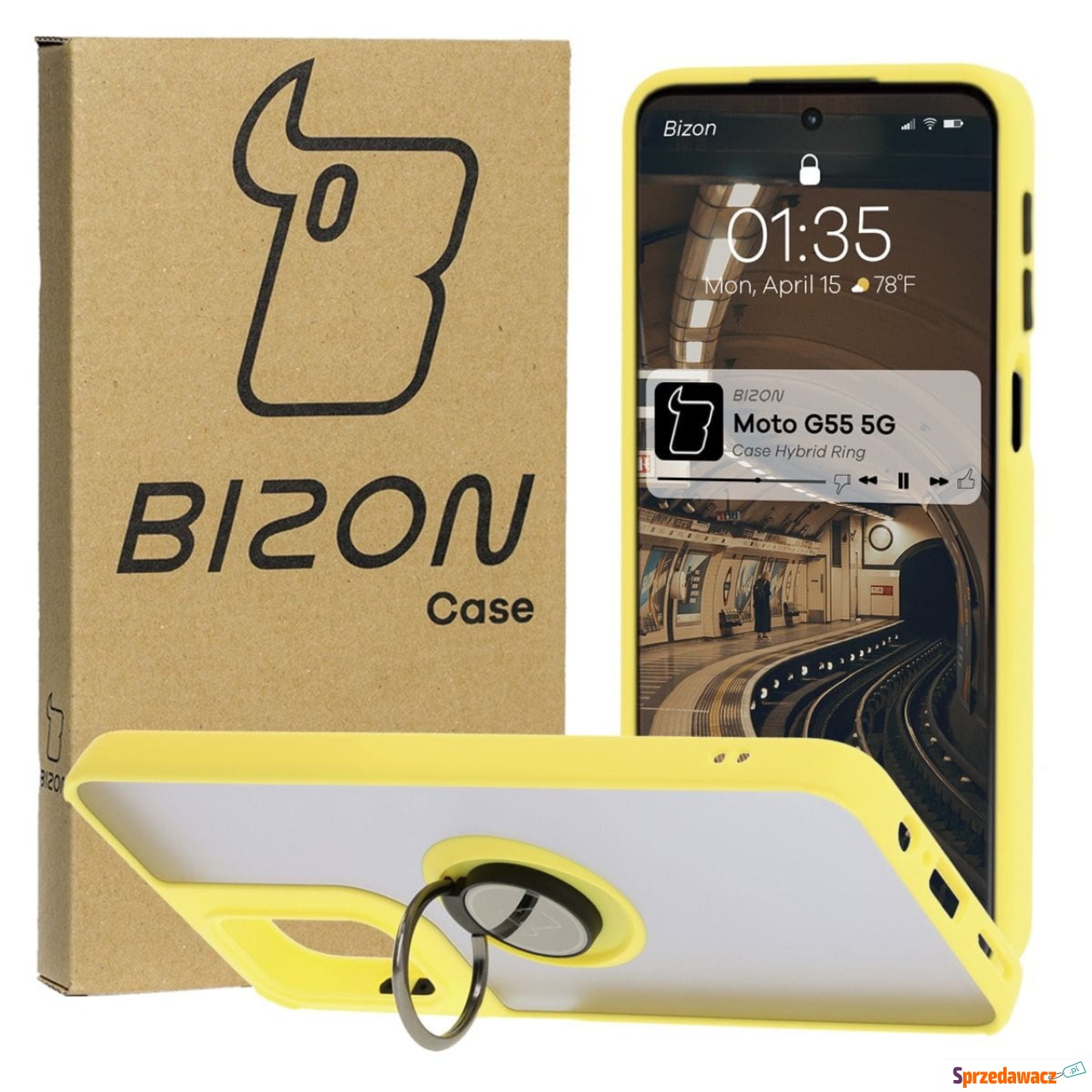 Etui z uchwytem na palec Bizon...