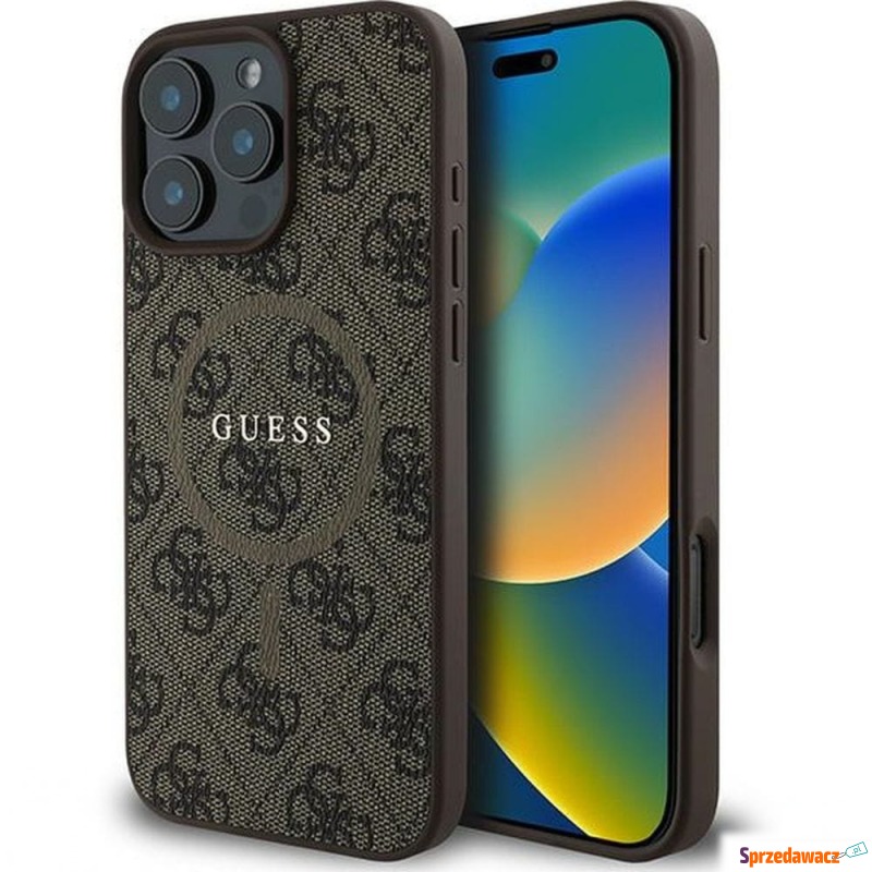Etui Guess Hardcase 4G Ring Classic Logo MagSafe... - Etui na smartfony - Jastarnia