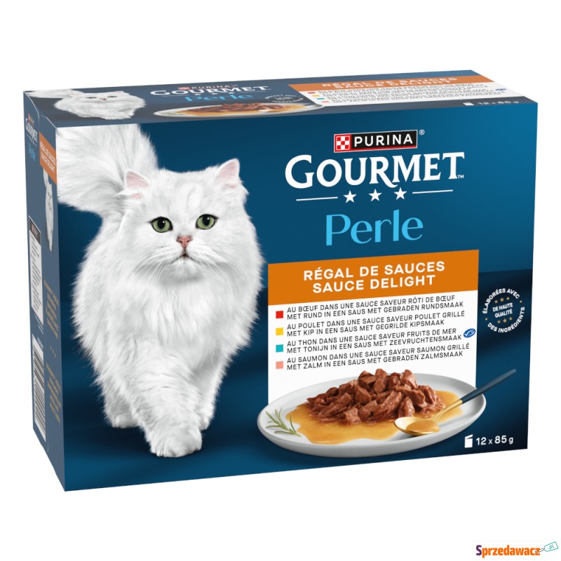 Gourmet Perle Wybór dań mieszanych, w sosie, 12... - Karmy dla kotów - Zgorzelec