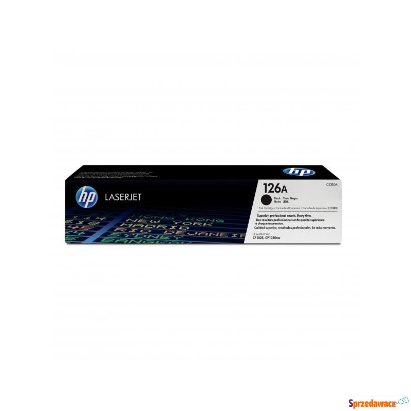 Oryginalny toner HP czarny 126A (CE310A) - Tusze, tonery - Nowy Targ