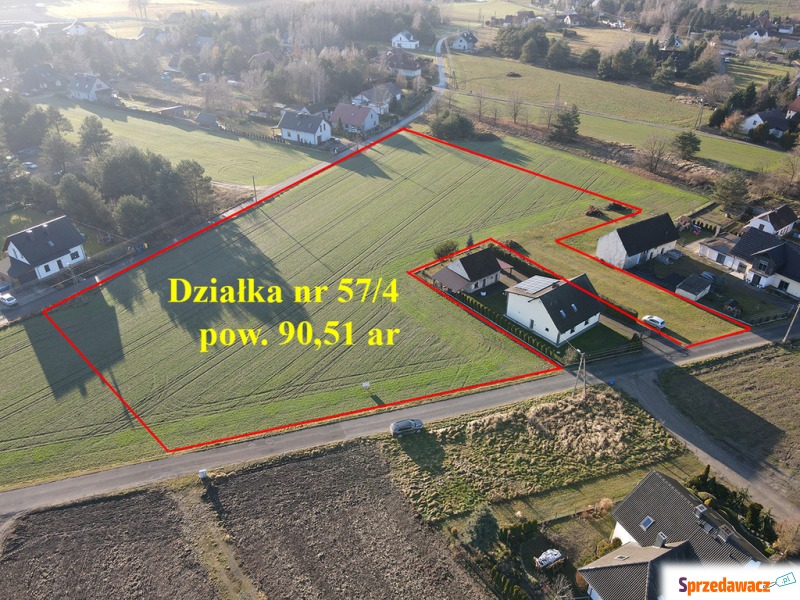 Duża działka budowlana 9051 m²...