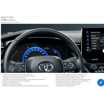 Toyota Corolla  Sedan/Limuzyna 2021,  1.5 benzyna+LPG - Na sprzedaż za 54 211 zł - Białystok - zdjęcie 3