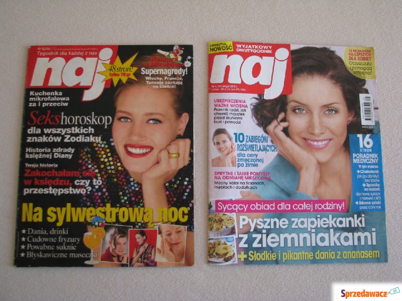 Naj - tygodnik nr 52 z 1995 r. i dwutygodnik nr... - Czasopisma, prasa - Brzegi