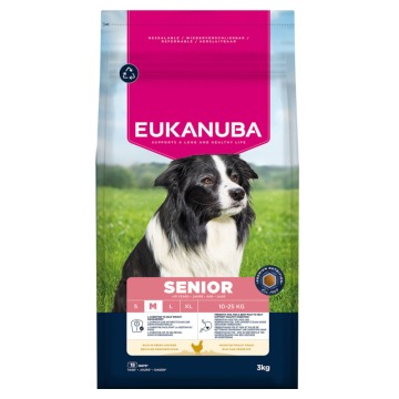 Eukanuba Premium Nutrition Senior Medium Breed, kurczak - 2 x 3 kg