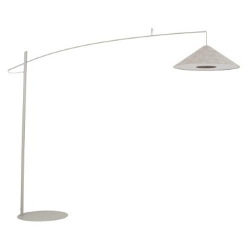Lampa podłogowa POISE A 11686 Nowodvorski beżowy klosz z tkaniny – nowoczesna z regulowanym ramienie