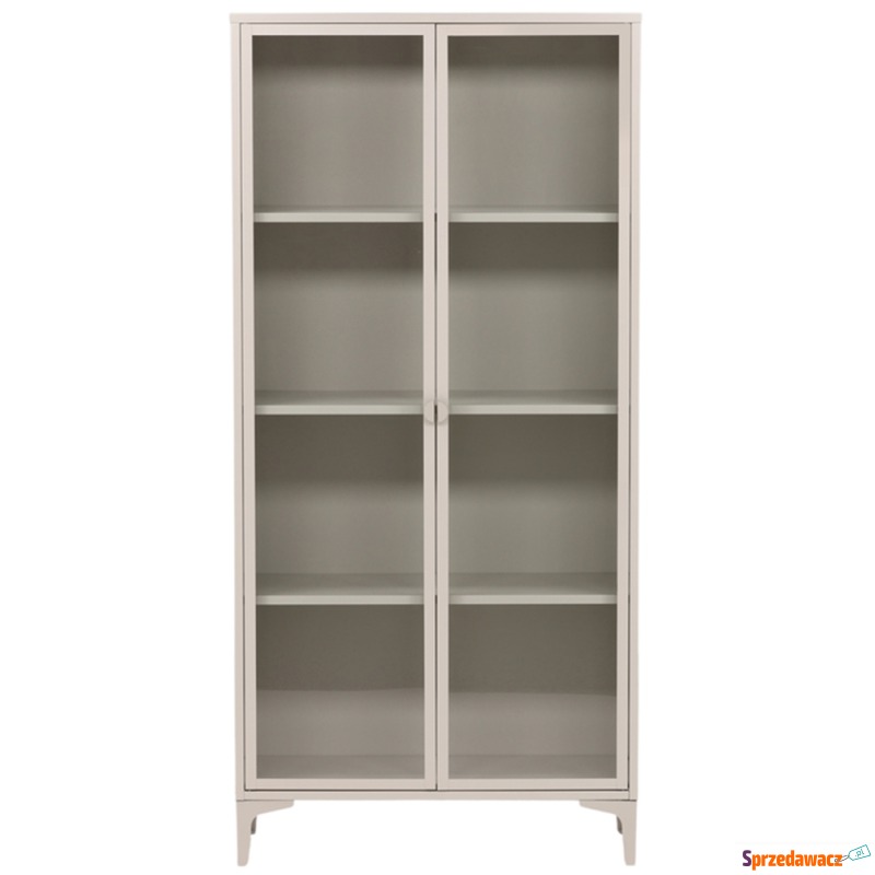 SELSEY Witryna metalowa Piring 190 cm beżowa -... - Witryny - Zabrze