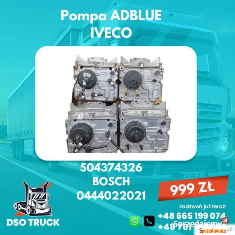 bosch pompa adblue iveco - Pozostałe części - Zawichost