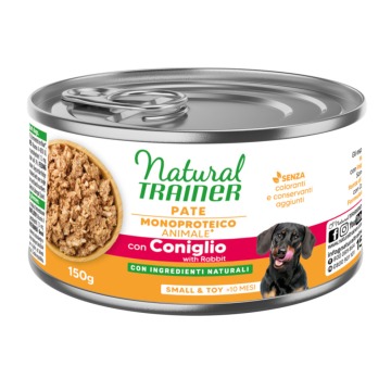 Natural Trainer Pate Monoproteico Small & Toy Adult - Królik, 24 x 150 g