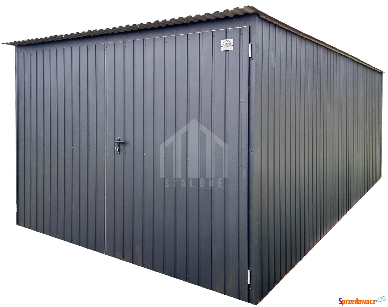 Garaż blaszany 3x5m - brama dw...