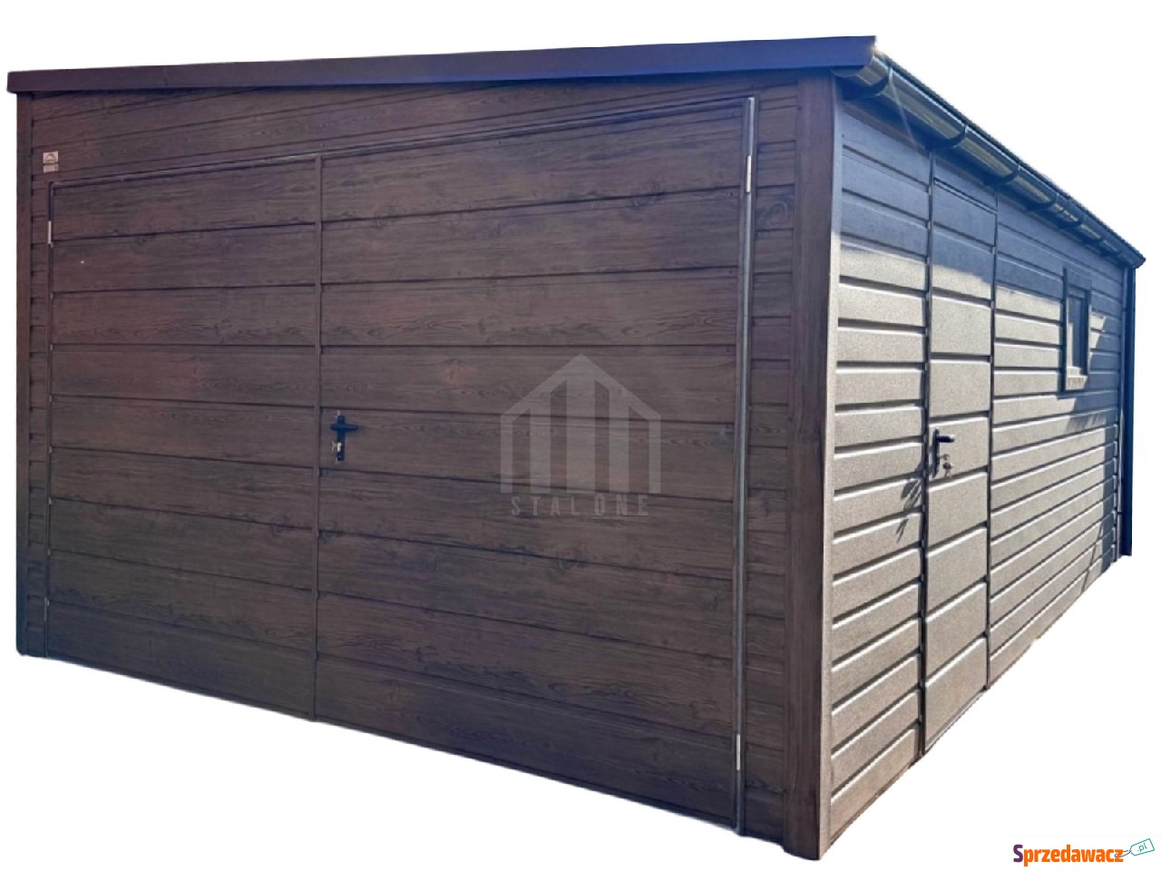 Garaż blaszany 3,5x5m brama dw...