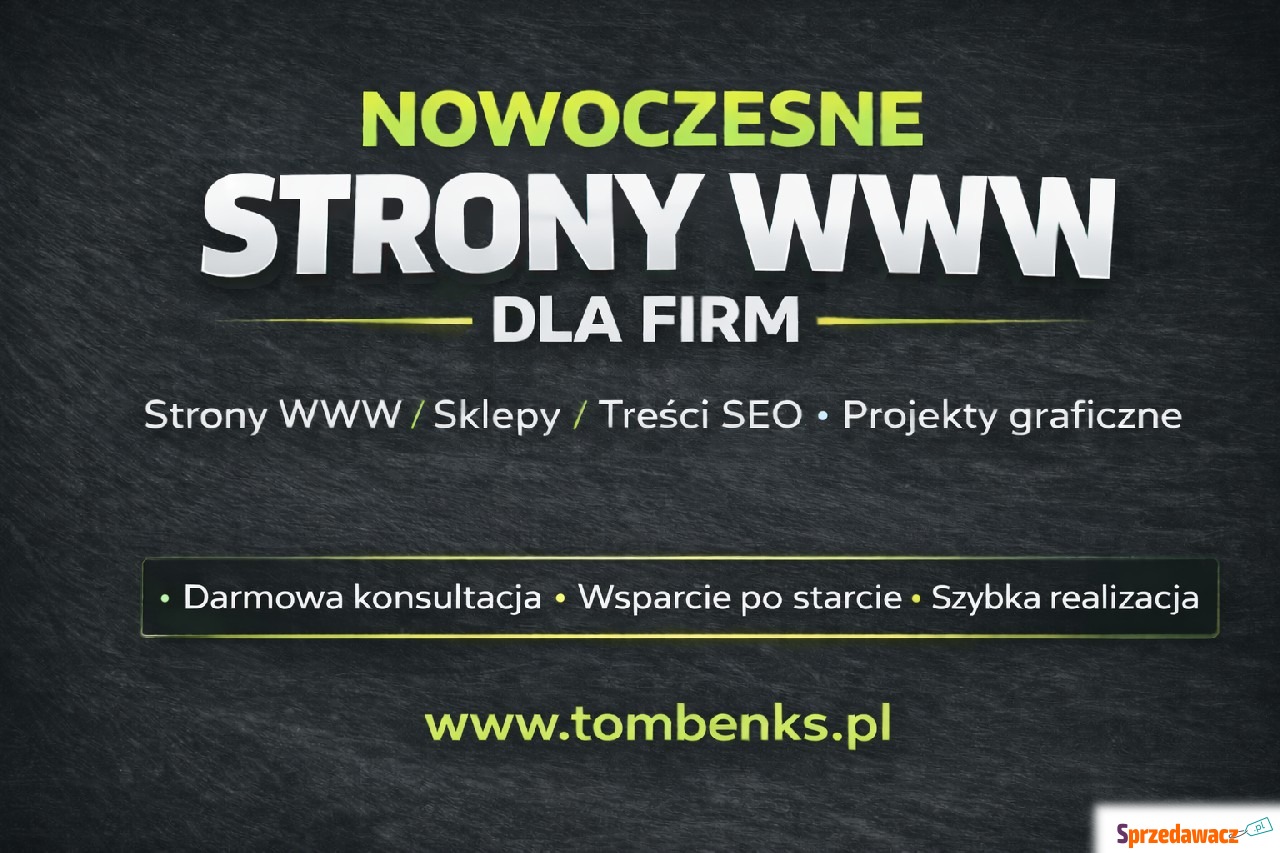 Tworzę strony WWW/Sklepy online,...