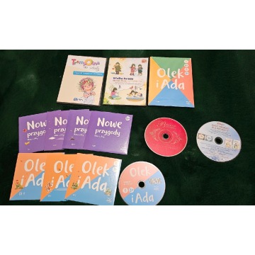 11 Płyt CD z piosenkami do przedszkola (Olek i... - Płyty, nagrania - Kraków - zdjęcie 1
