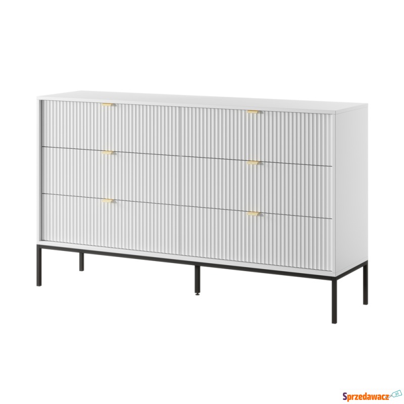 SELSEY Komoda sześcioszufladowa Vellore 154 cm... - Komody - Ostrołęka