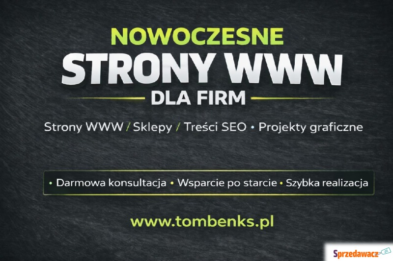Tworzę strony WWW/Sklepy online, projekty graficzne - Usługi graficzne, Internet - Mrągowo