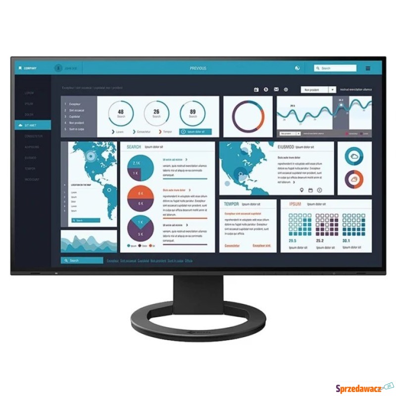 EIZO FlexScan EV2495-BK- 24'' | IPS | WXGA - Monitory LCD i LED - Poznań
