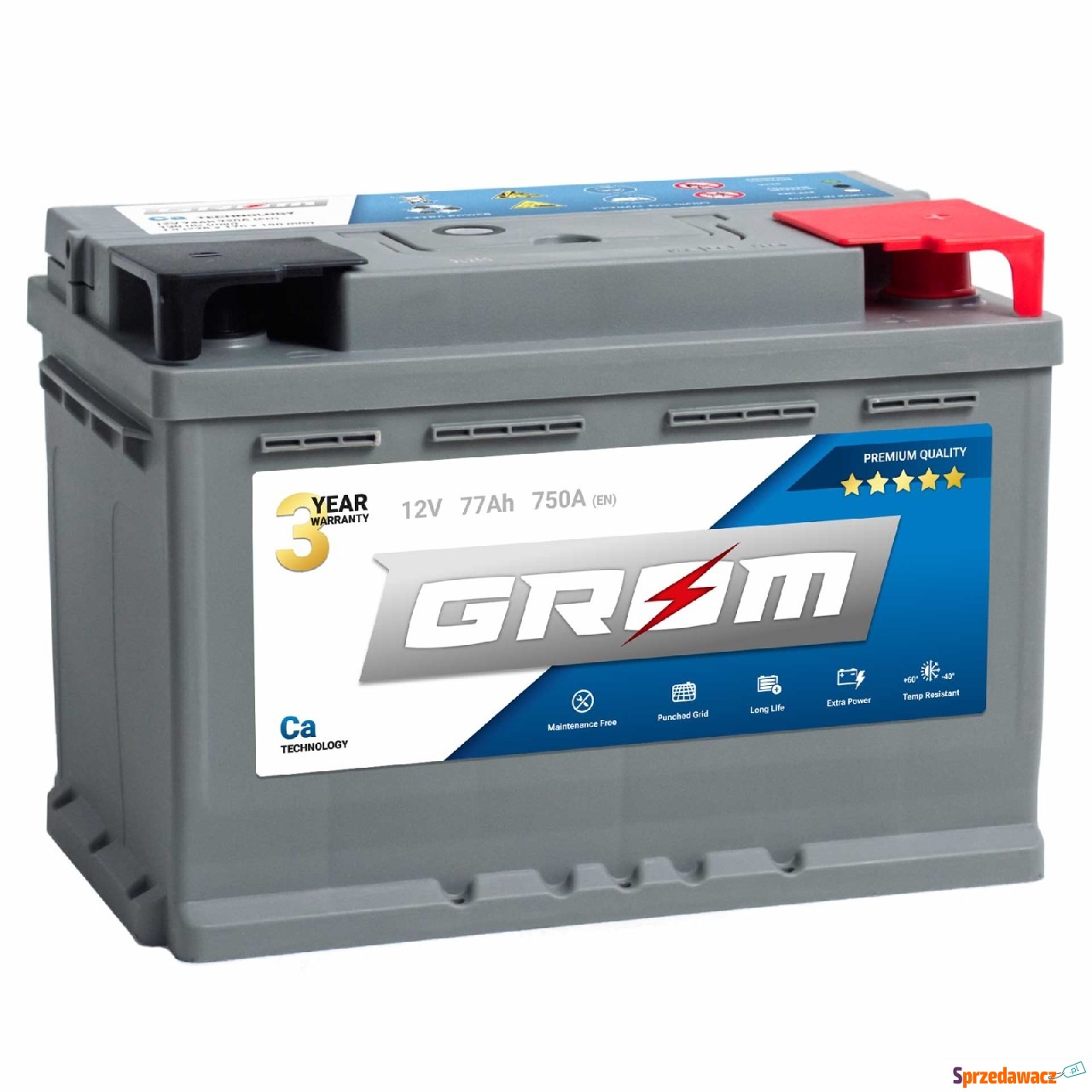 Akumulator 77Ah 750A EN Grom P...