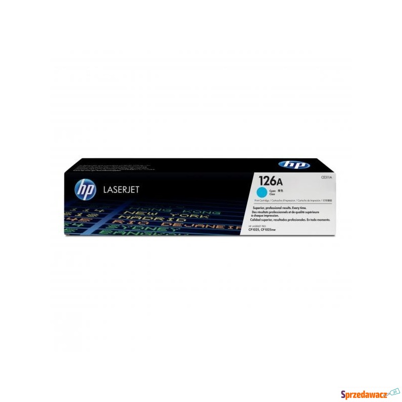 Oryginalny niebieski toner HP 126A...