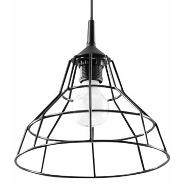 SELSEY Lampa wisząca Yallane średnica 25 cm stalowa czarna - Genesis