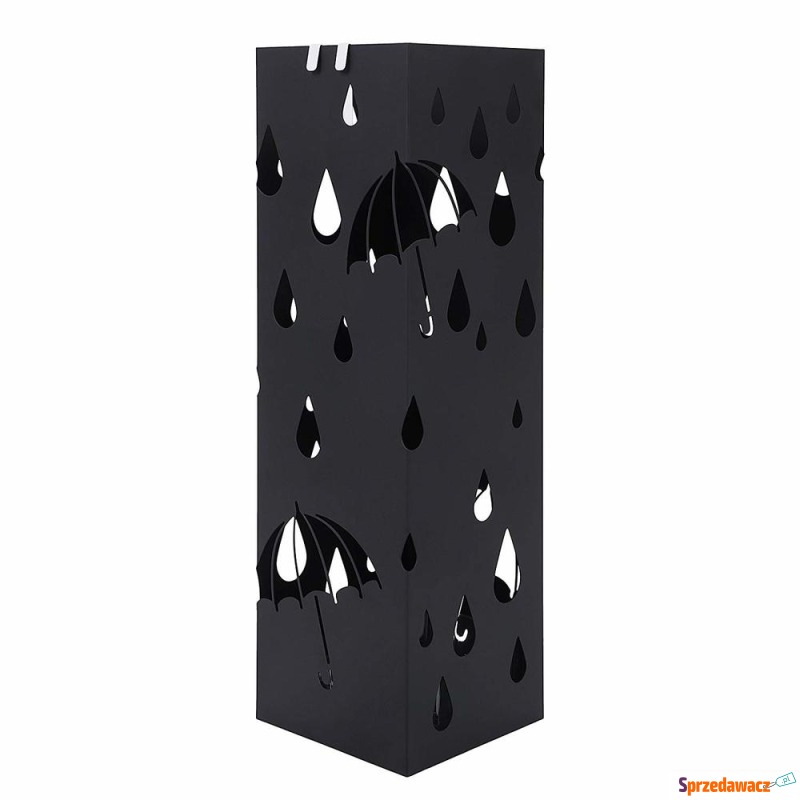 SELSEY Stojak na parasole Rain metalowy czarny... - Figurki, rzeźby - Kielce