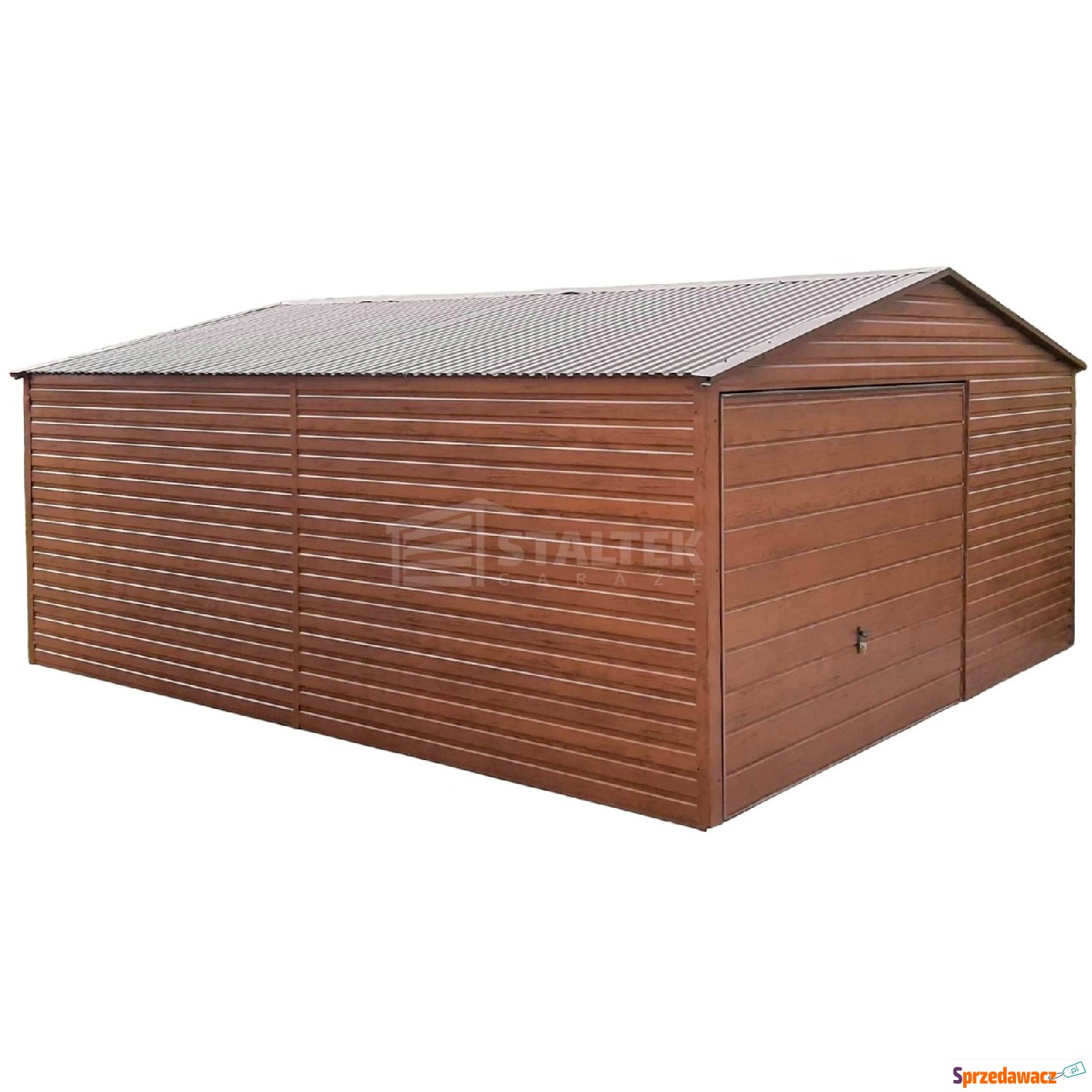 Garaż blaszany 5x5 Brama uchylna...