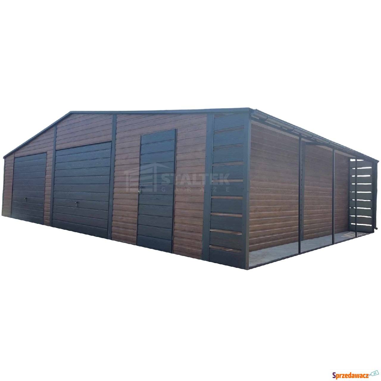 Garaż blaszany 10x6m + wiata 1m...
