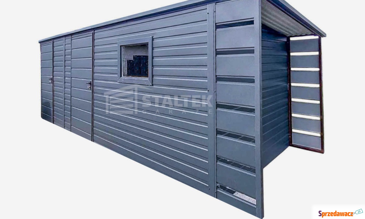Schowek Domek Ogrodowy 5x2m + Wiata...