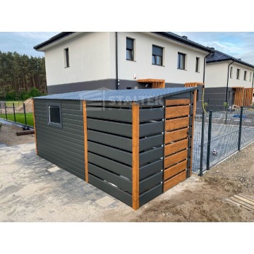 Schowek - Domek Ogrodowy 3x2m + wiata 2m  2x Drzwi... - Altany, domki, namioty - Nowy Tomyśl - zdjęcie 4