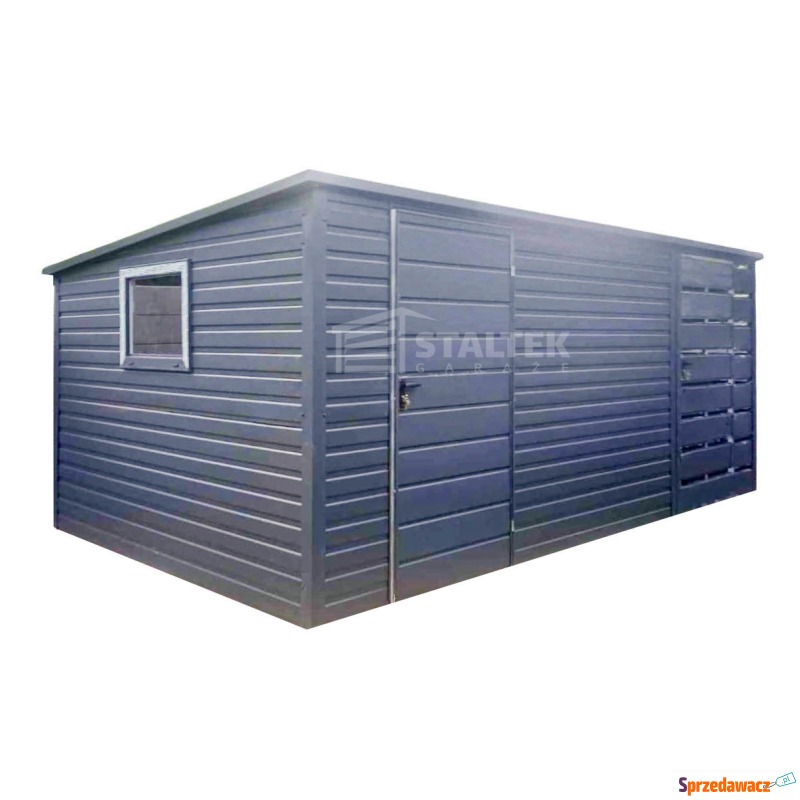 Schowek - Domek Ogrodowy 4x2,5 + Wiata 1,5m -... - Altany, domki, namioty - Płock