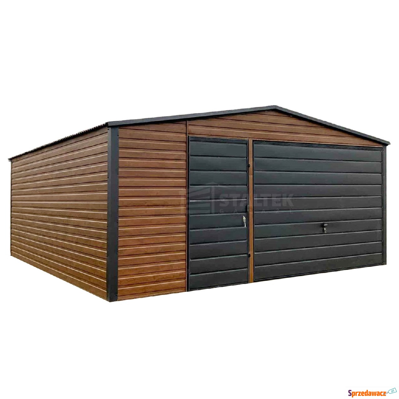 Garaż blaszany 5x6m Brama uchylna...