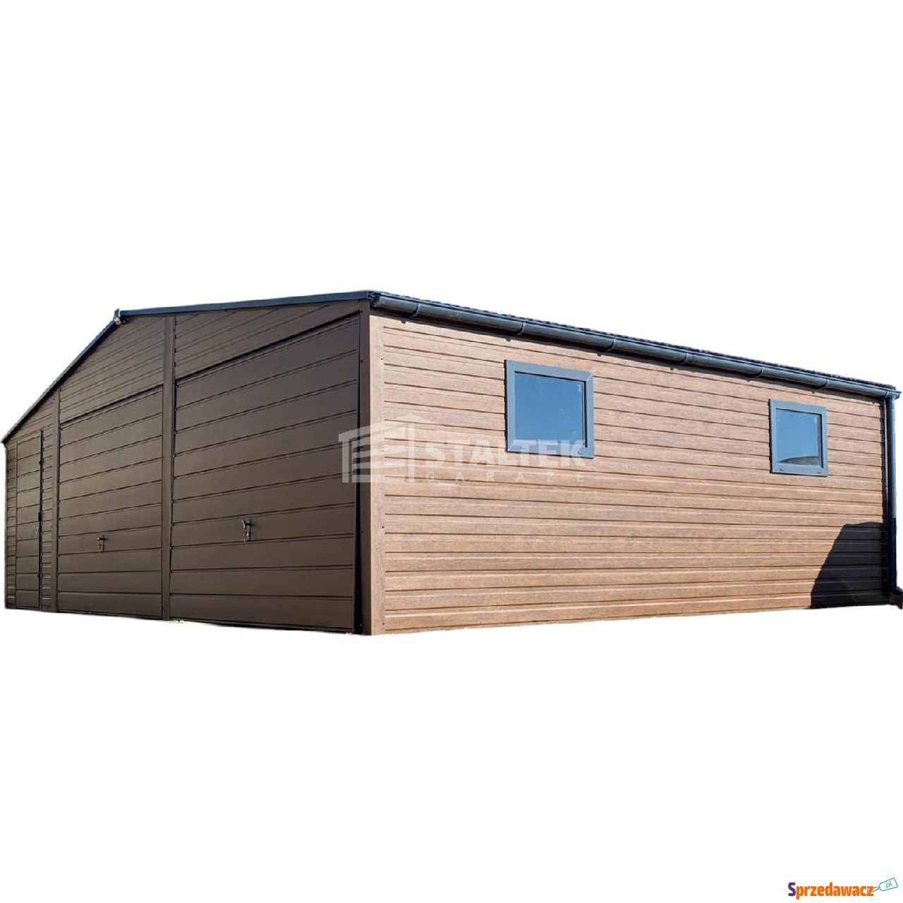 Garaż blaszany 8x6m - 2x Brama...