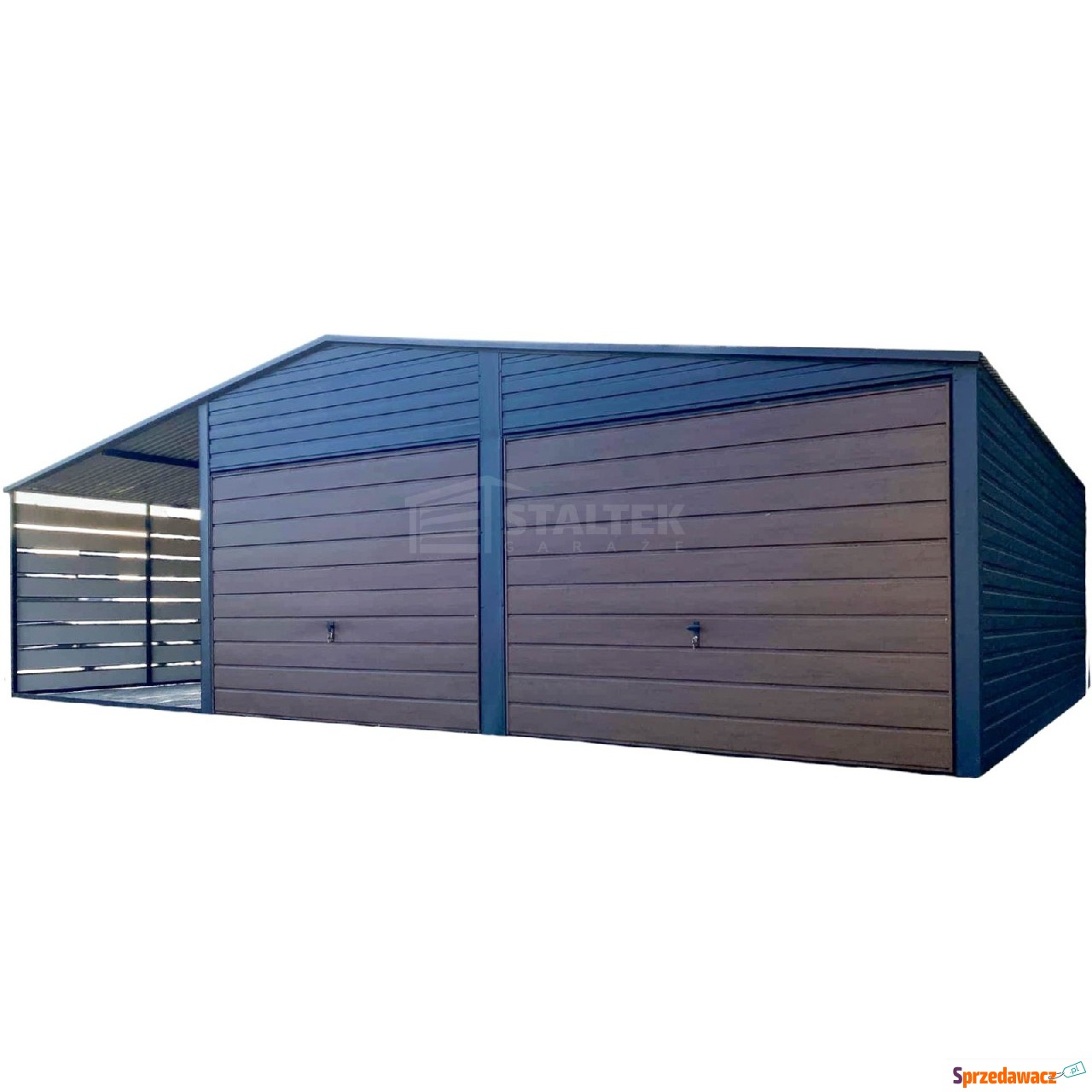 Garaż blaszany 6x6m - wiata 3m...