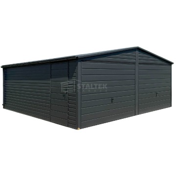 Garaż blaszany 6x6m 2x Brama uchylna drzwi An... - Garaże i wiaty - Ostróda - zdjęcie 1