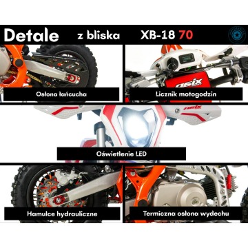 Cross Asix XB-18 70 Transport Raty Fvat Automat... - Motocykle crossowe - Bicz - zdjęcie 5