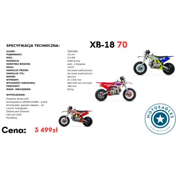 Cross Asix XB-18 70 Transport Raty Fvat Automat... - Motocykle crossowe - Bicz - zdjęcie 7