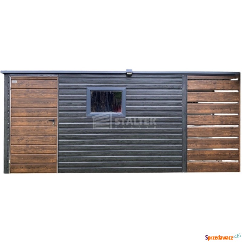 Schowek - Domek ogrodowy 4x2m -wiata 1m - okno... - Altany, domki, namioty - Stargard