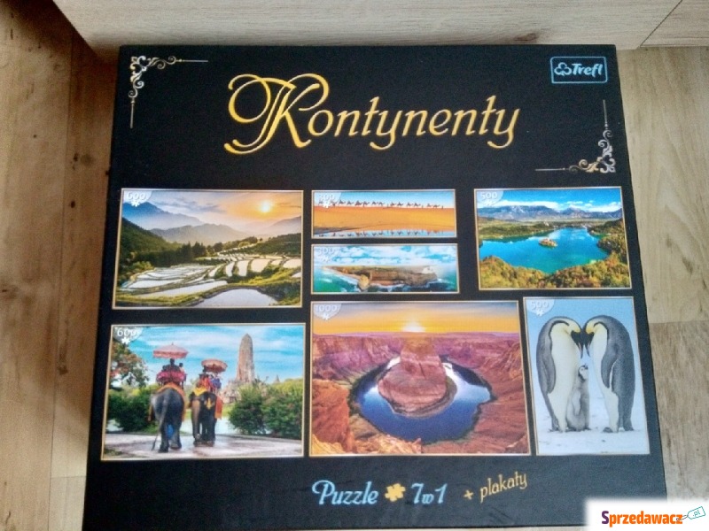 puzzle 7w1 KONTYNENTY - Puzzle - Zielona Łąka