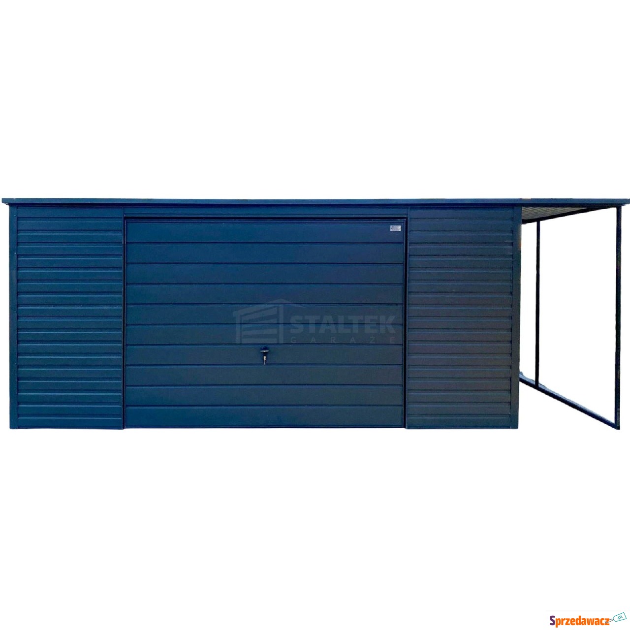 Garaż blaszany 5x6m - wiata 1m...