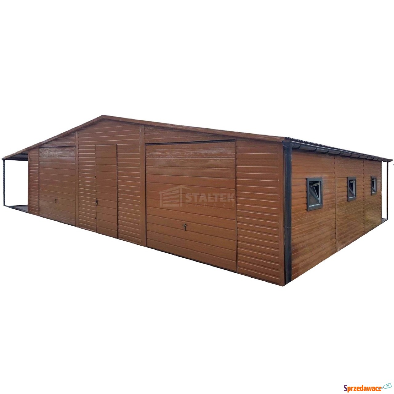 Garaż blaszany 11x7,5m wiata 13x1m...