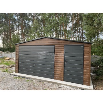 Garaż blaszany 5x6m - brama - drzwi - okno dr... - Garaże i wiaty - Legnica - zdjęcie 4