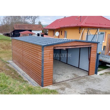 Garaż Blaszany 4X6 - Dwuspad Blachodachówka B... - Garaże i wiaty - Tychy - zdjęcie 3