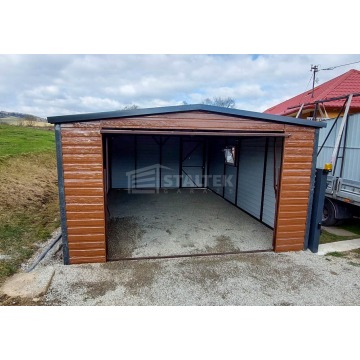 Garaż Blaszany 4X6 - Dwuspad Blachodachówka B... - Garaże i wiaty - Tychy - zdjęcie 2