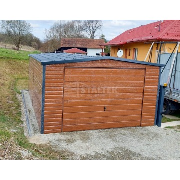 Garaż Blaszany 4X6 - Dwuspad Blachodachówka B... - Garaże i wiaty - Tychy - zdjęcie 4